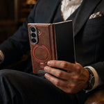 Foldable Phone Case Hinge Protection Magnetic Ring & Kickstand