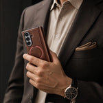 Foldable Phone Case Hinge Protection Magnetic Ring & Kickstand