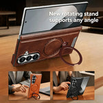Foldable Phone Case Hinge Protection Magnetic Ring & Kickstand