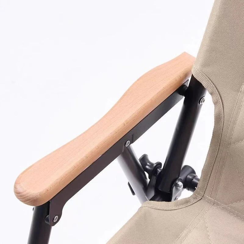 Folding Camping Chair Carbon Steel Frame & Padded Seat