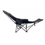 Folding Camping Chair Footrest Steel Frame & Oxford Fabric