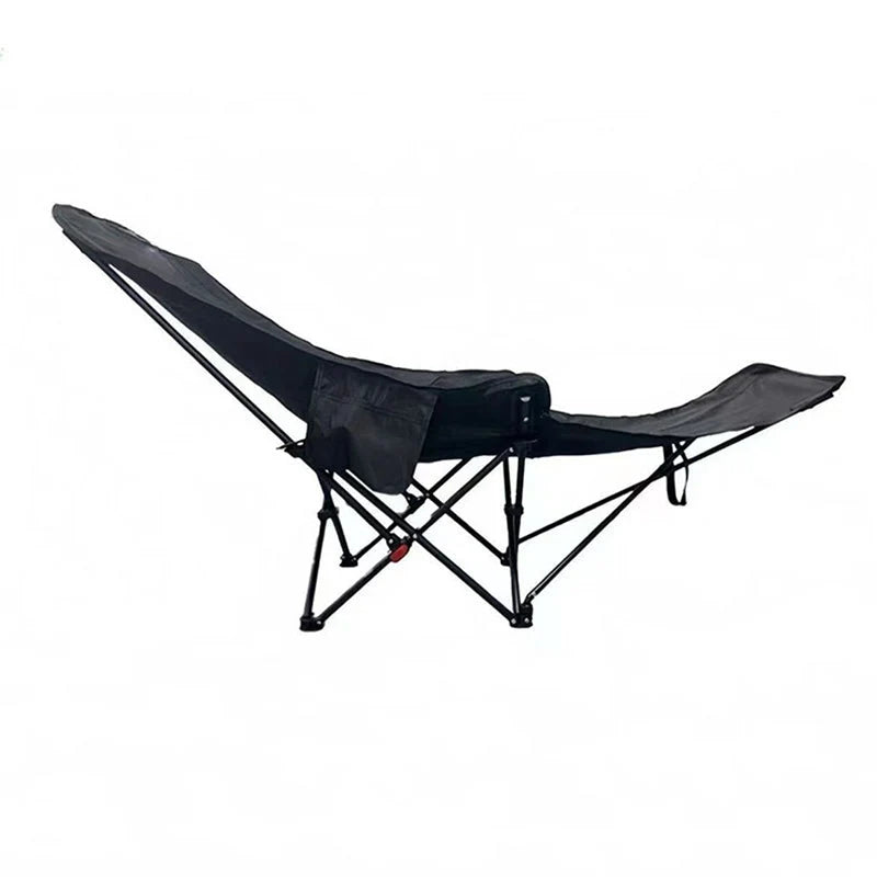 Folding Camping Chair Footrest Steel Frame & Oxford Fabric