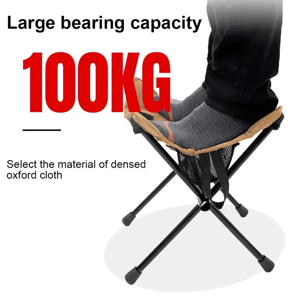 Folding Camping Stool Lightweight Aluminum Compact Design