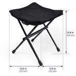 Folding Camping Stool Lightweight Aluminum Compact Design