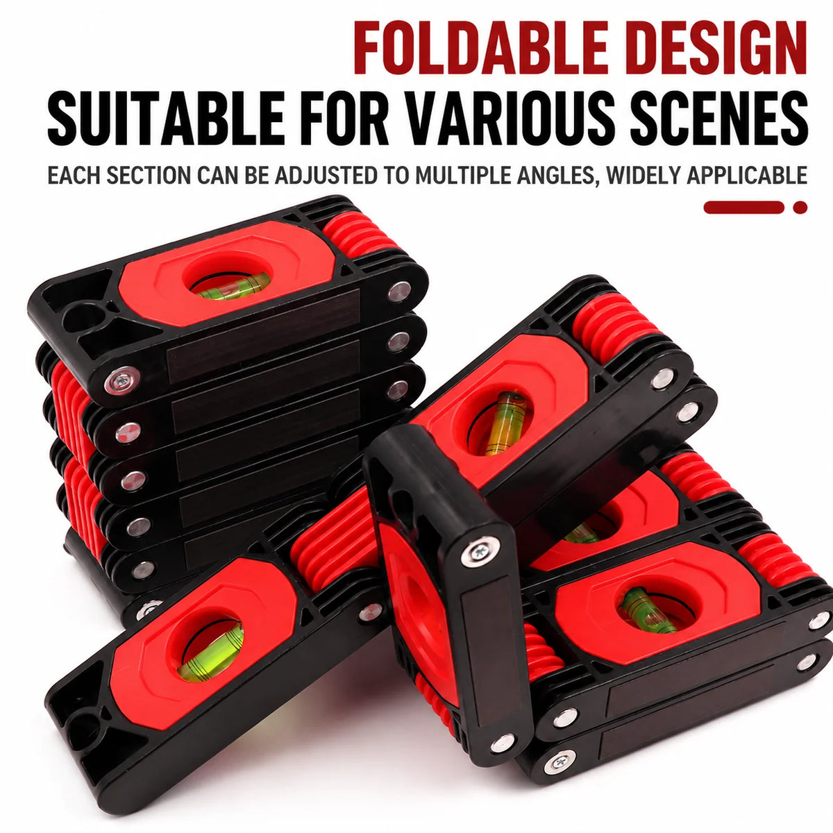 Folding Level Magnetic Multi-Angle Bubble Vials