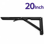 Folding Shelf Brackets Stainless Steel Set of 2