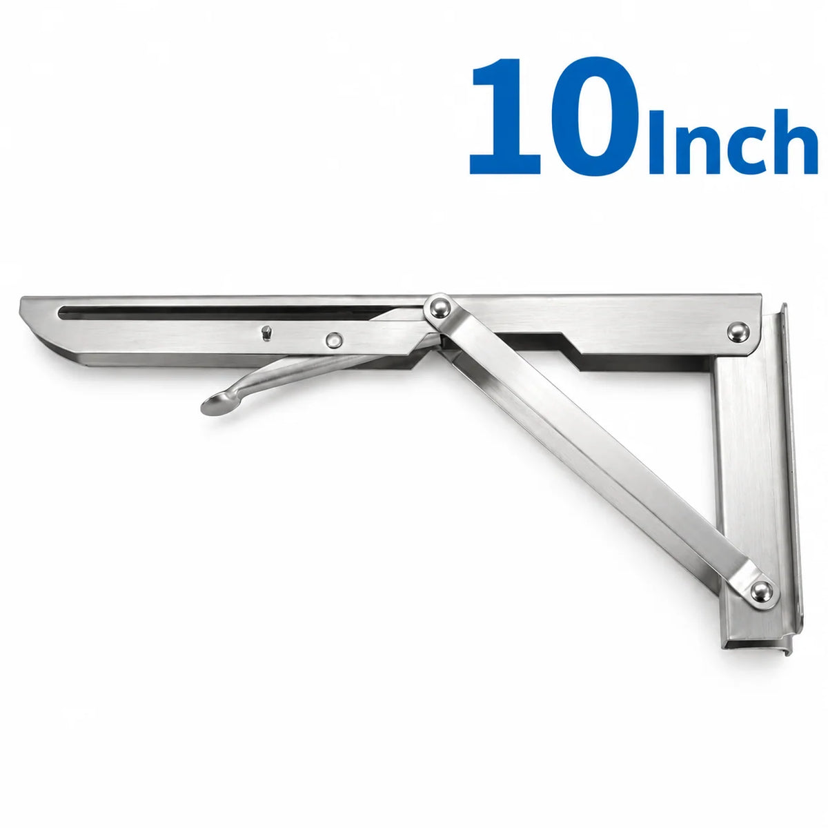 Folding Shelf Brackets Stainless Steel Set of 2