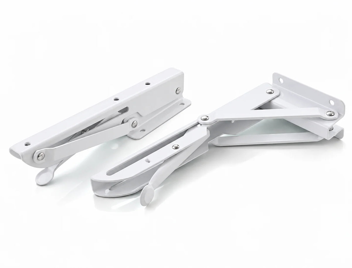 Folding Shelf Brackets Stainless Steel Set of 2
