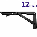 Folding Shelf Brackets Stainless Steel Set of 2