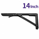 Folding Shelf Brackets Stainless Steel Set of 2