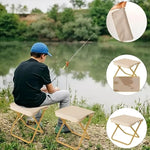 Folding Stool Ultralight & Compact Stainless Steel Frame