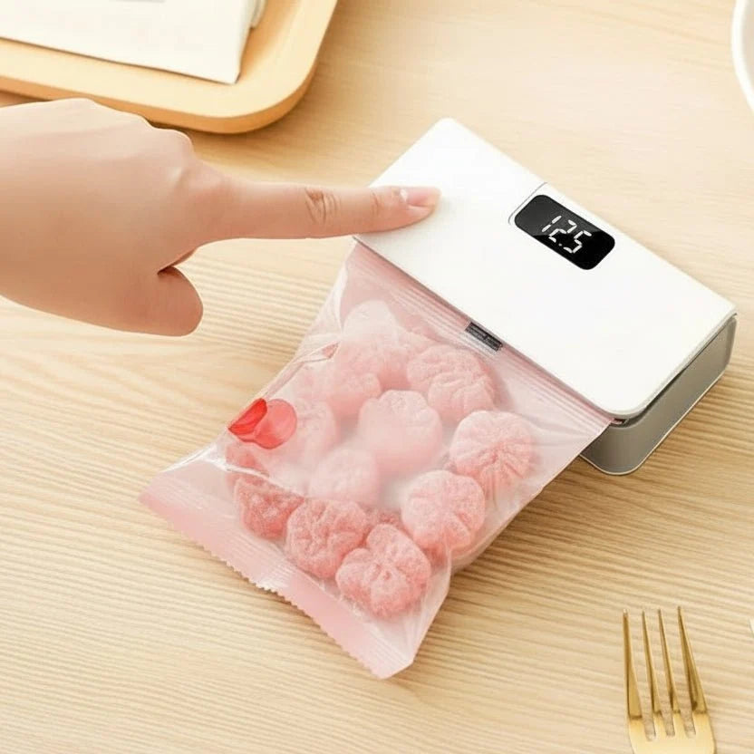 Food Bag Sealer Rechargeable Cordless Airtight Sealing