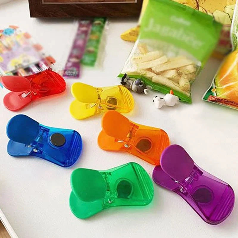 Food Bag Sealing Clip Magnetic Reusable Plastic