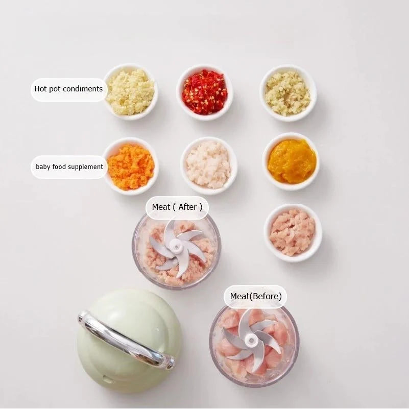 Food Chopper Cordless One-Touch Compact Design