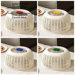 Food Cover With Draining Basket Breathable Insect Protection