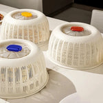 Food Cover With Draining Basket Breathable Insect Protection