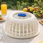Food Cover With Draining Basket Breathable Insect Protection