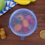 Food Covers Stretch-Fit Reusable Silicone Set of 6