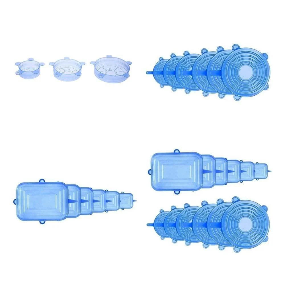 Food Covers Stretch-Fit Reusable Silicone Set of 6