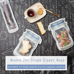 Food Storage Bags Reusable PE Plastic Zip-Top