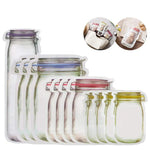 Food Storage Bags Reusable PE Plastic Zip-Top