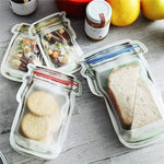 Food Storage Bags Reusable PE Plastic Zip-Top