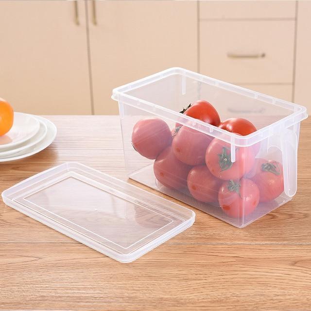 Food Storage Container Clear BPA-Free With Lid and Handle