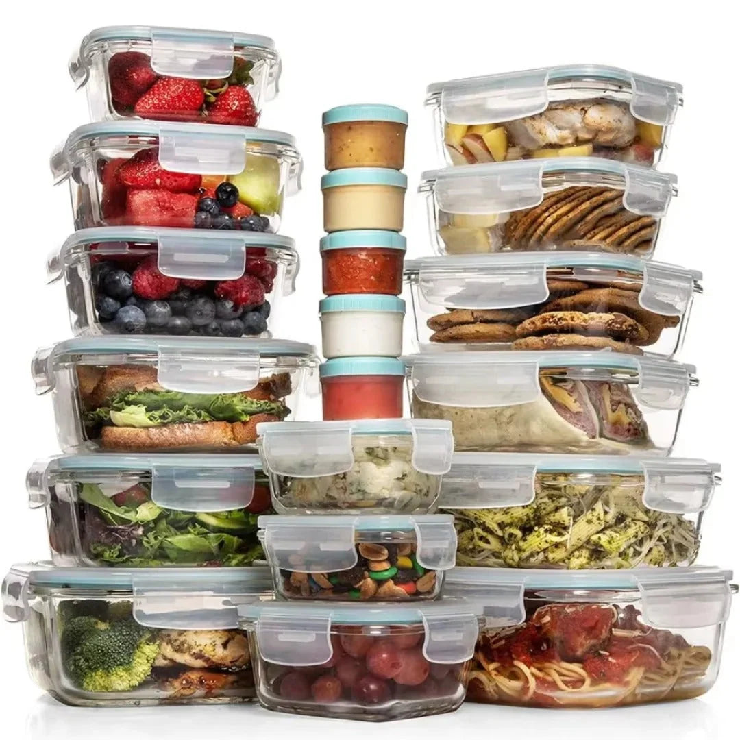 Food Storage Container Set 35-Piece Airtight & Stackable