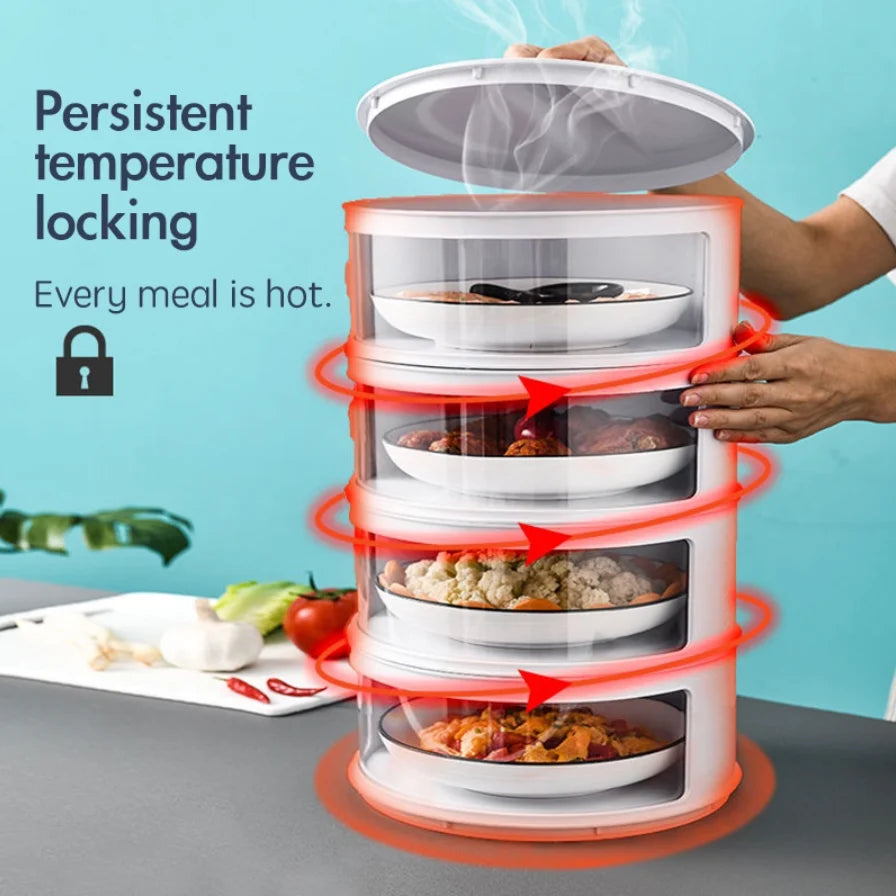 Food Storage Container Stackable Dust-Tight Removable Trays