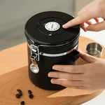 Food Storage Container Stainless Steel Airtight Freshness Seal Spoon Included