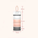 Food Storage Containers Stackable 4-Compartment Removable Compartments