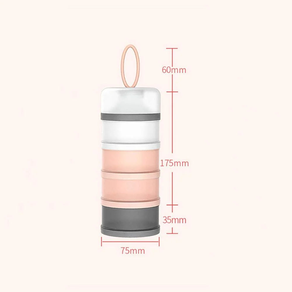 Food Storage Containers Stackable 4-Compartment Removable Compartments