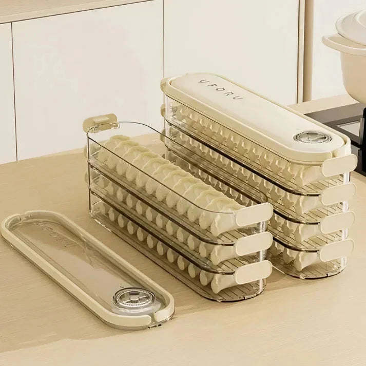 Food Storage Containers Stackable Fresh-Keeping Valve Set of 4