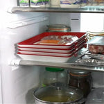 Food Storage Tray Airtight Seal Stackable Reusable Plastic