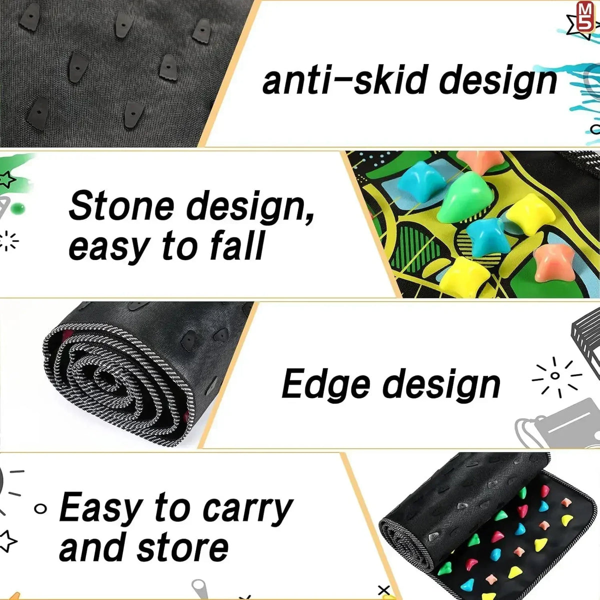 Foot Massage Mat Reflexology Soft Pebble Foldable & Portable