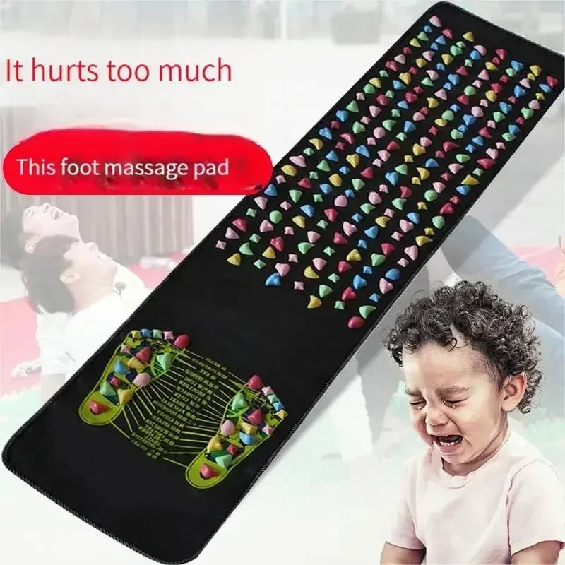 Foot Massage Mat Reflexology Soft Pebble Foldable & Portable