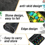 Foot Massage Mat Reflexology Stones Foldable & Portable