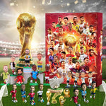 Football Advent Calendar 24 Miniature Figures for Christmas Countdown