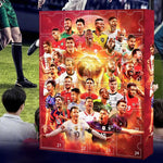 Football Advent Calendar 24 Miniature Figures for Christmas Countdown