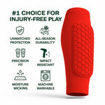 Football Shin Guards EVA Honeycomb Shock-Absorbing Breathable & Quick-Drying
