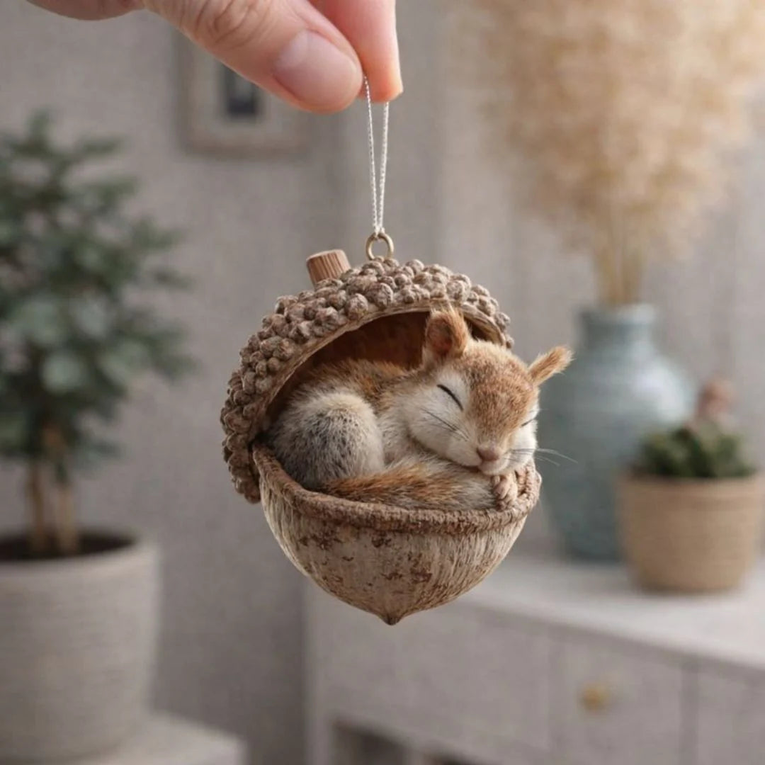 Forest Animal Figurine Sleeping Design Indoor & Outdoor Decor