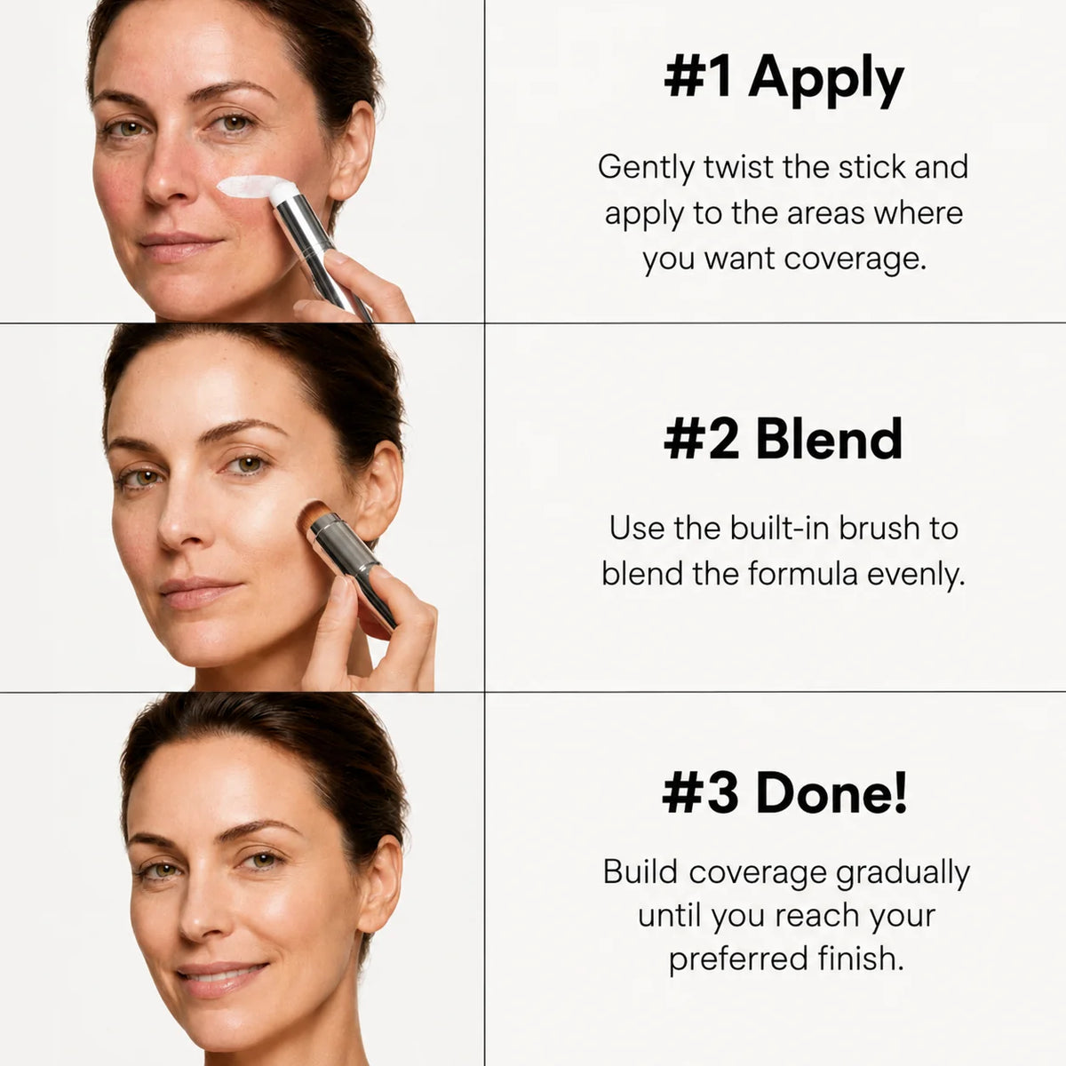 Foundation Colour-Adapting Built-In Brush Compact
