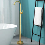 Freestanding Bathtub Faucet Floor-Mounted Copper Alloy Rust-Resistant