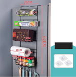 Fridge Organizer Rack Multi-Layer Rust-Proof Nail-Free Mounting