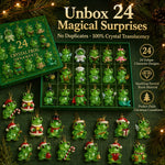 Frog Advent Calendar Crystal Figurines Set of 24