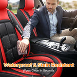 Front Seat Covers PU Leather Universal Fit 2-Piece