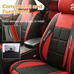 Front Seat Covers PU Leather Universal Fit 2-Piece