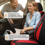 Front Seat Covers PU Leather Universal Fit 2-Piece