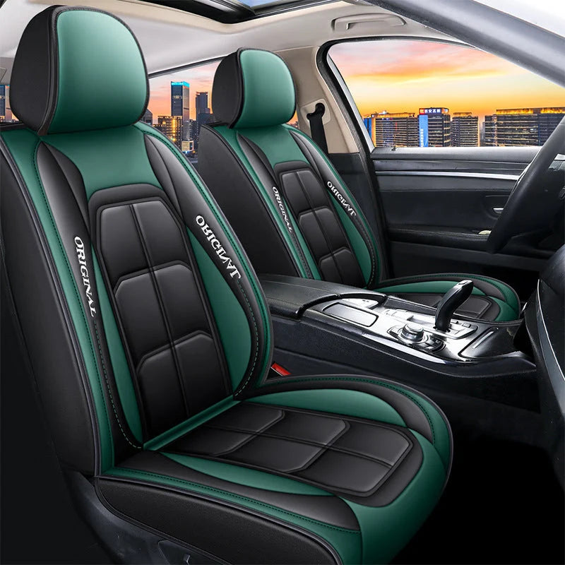 Front Seat Covers PU Leather Universal Fit Set of 2