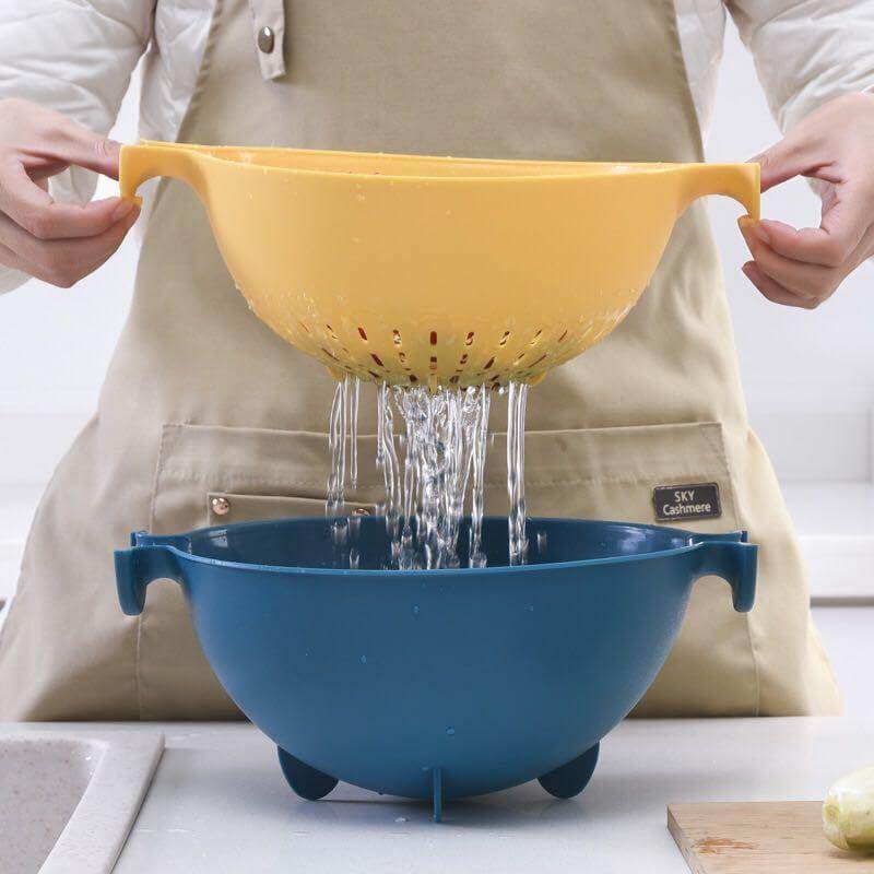 Fruit And Vegetable Colander Double-Layer Stackable